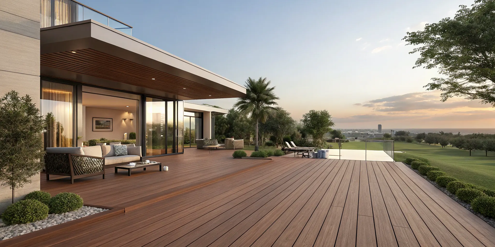  Custom WPC pergola design by Luxewood India for villas and resorts