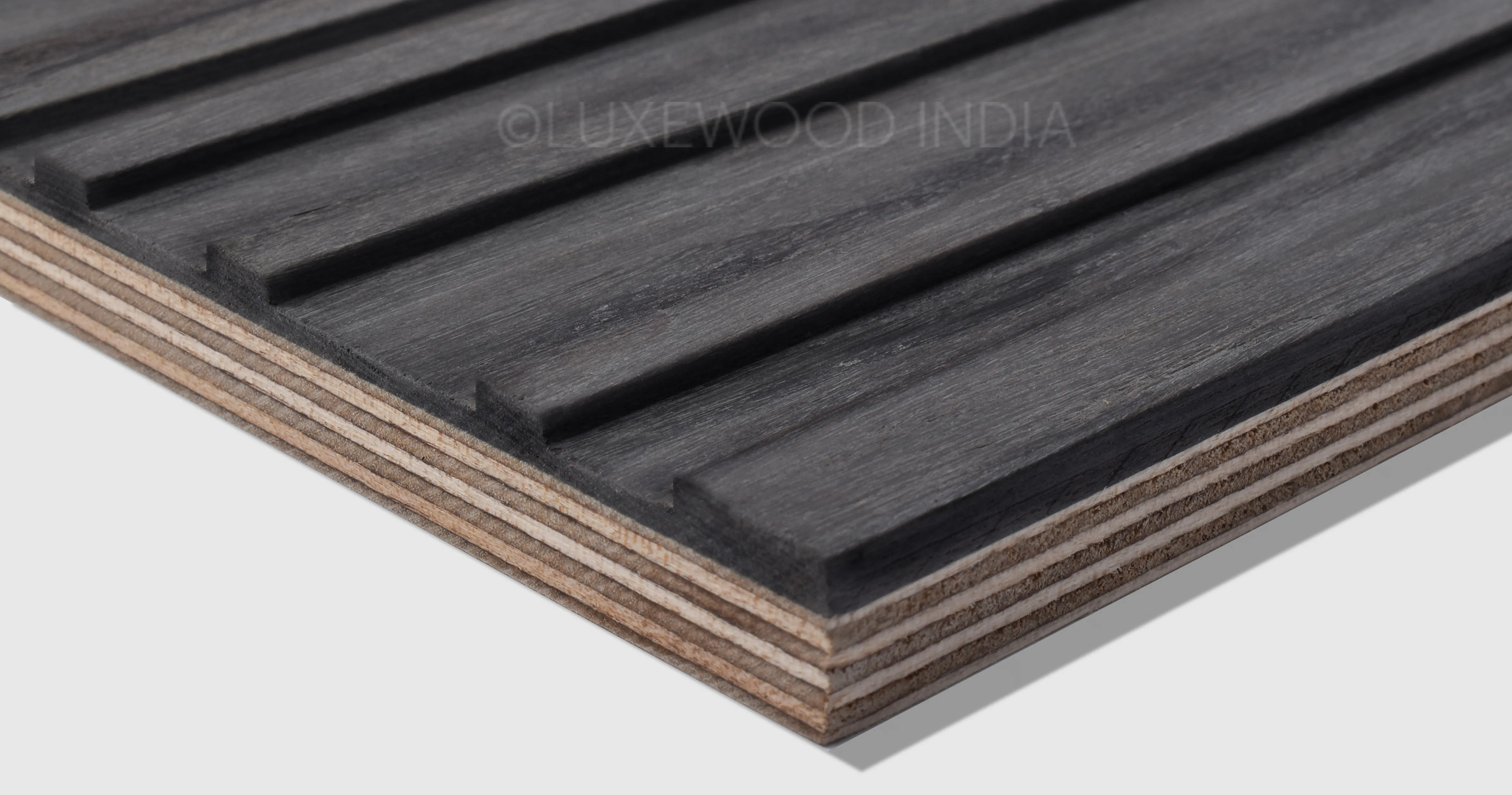 Grey Apricot Portofino solid wood panels for interior wall and ceiling use